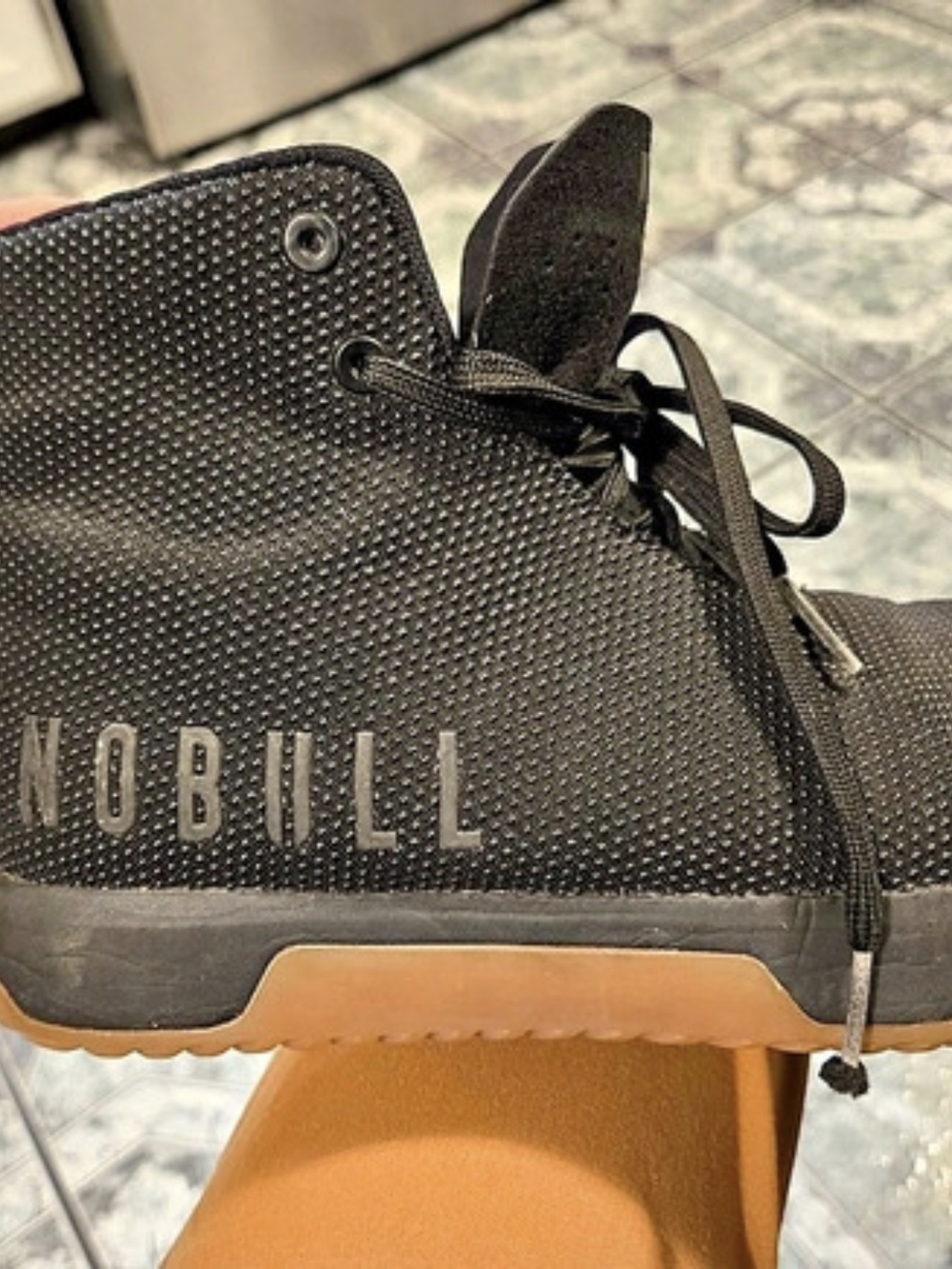 NOBULL High-Top Training Shoes Black/Gum – Women’s 8 / Men’s 6.5